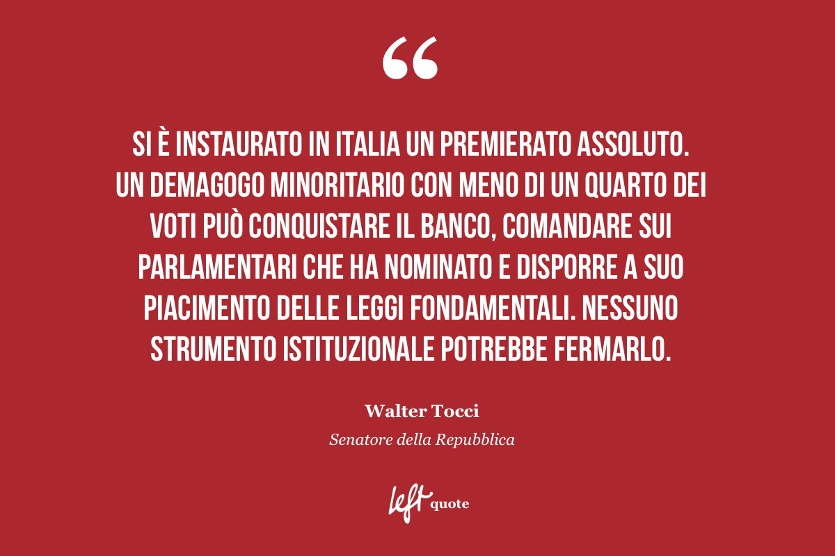 Dichiarazione di voto contrario alla riforma Costituzionale di un senatore idem