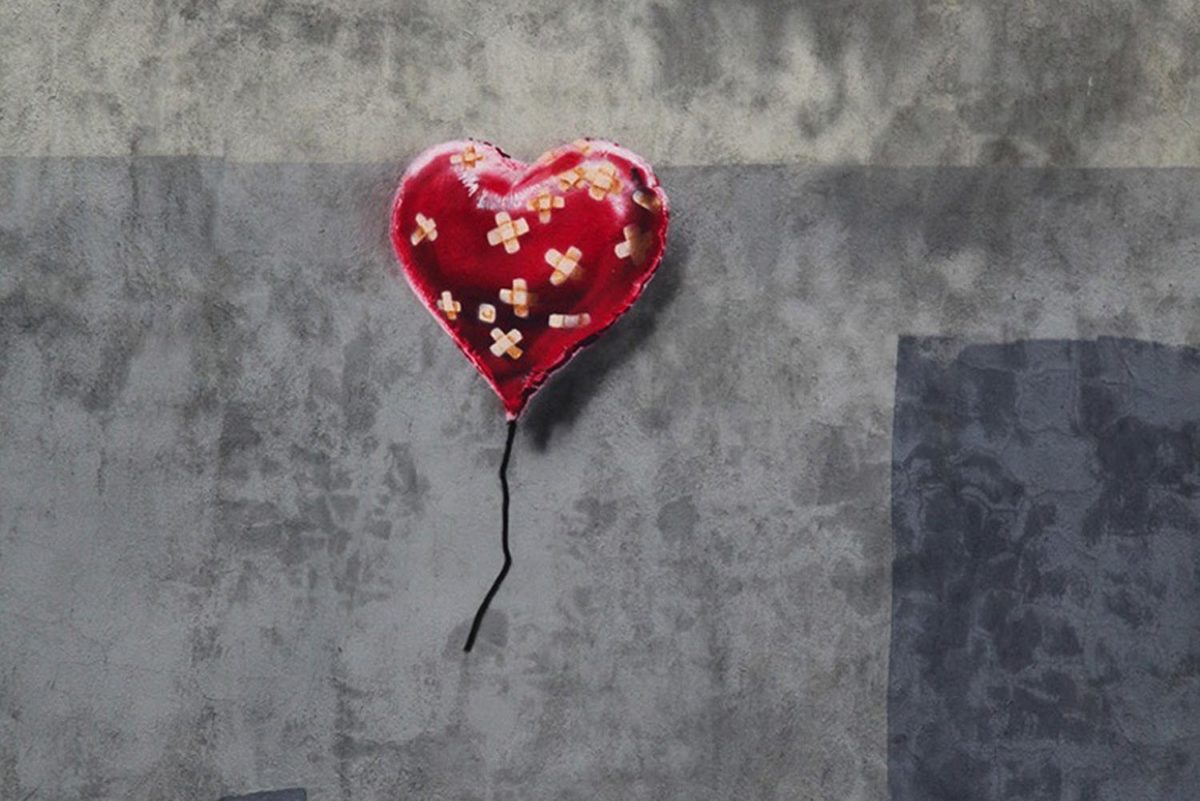 heart patched banksy 2