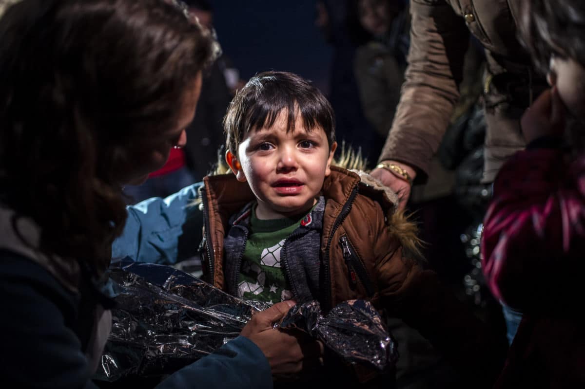 Refugees on Lesbos