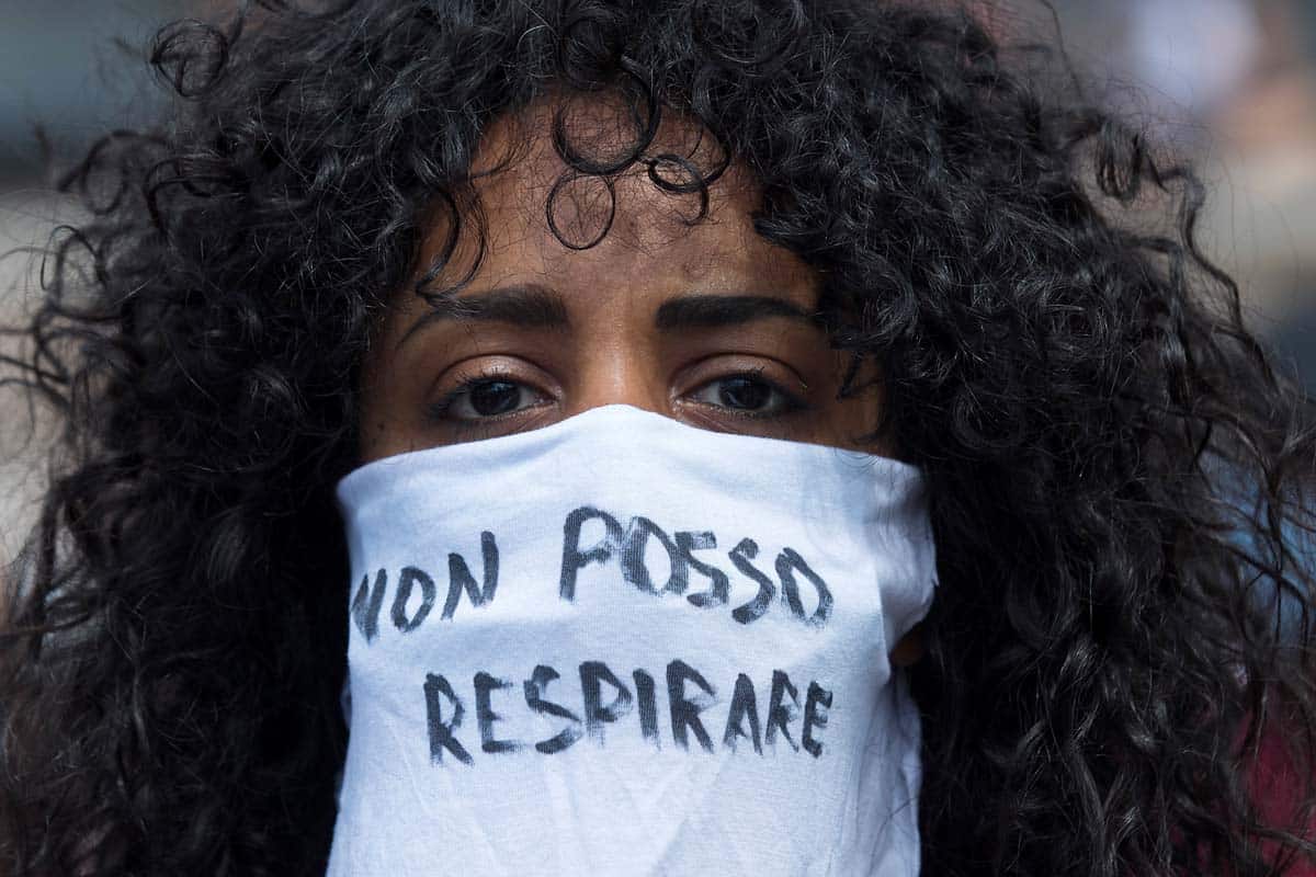 Black Lives Matter - Manifestazione a Roma in memoria di George Floyd e contro il razzismo