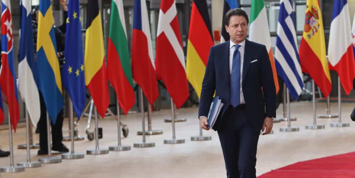 Giuseppe Conte Attend The European Council