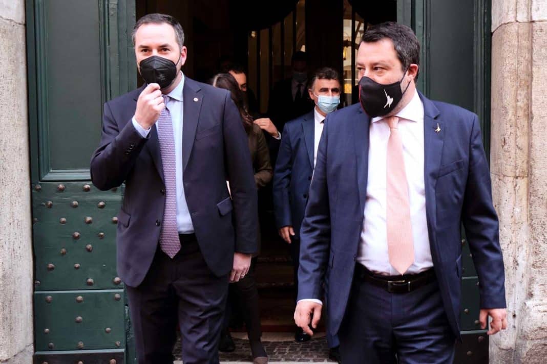 Lega - incontro Salvini con governo San Marino su vaccini