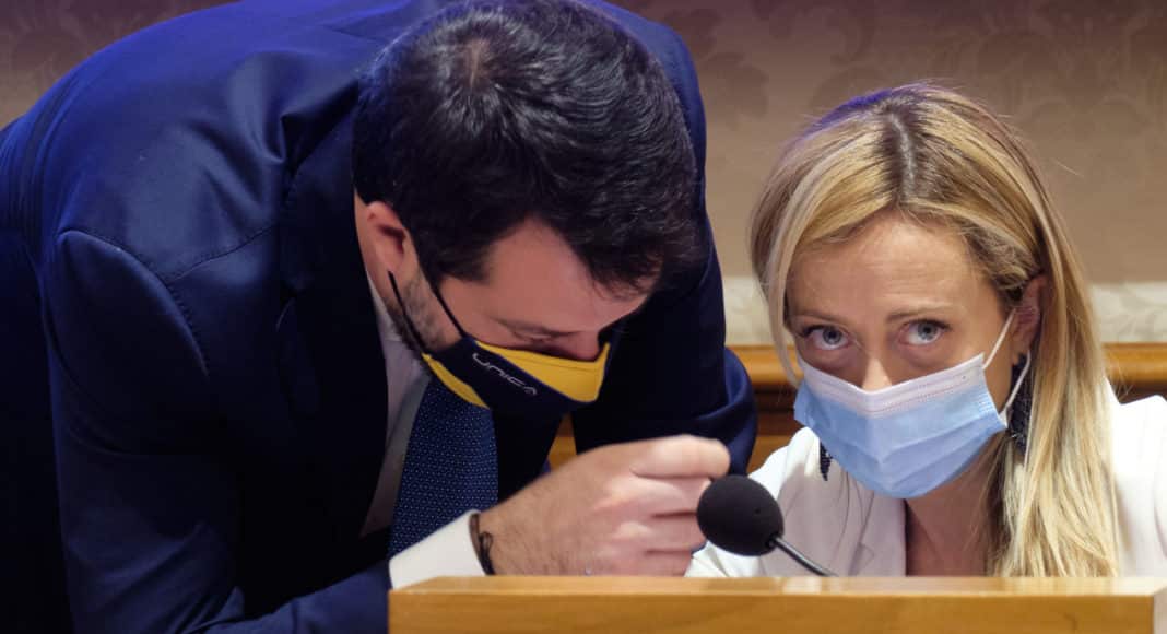 Senato - conferenza stampa centro destra