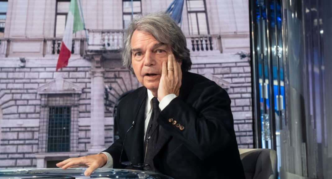 Renato Brunetta ospite alla trasmissione 'Porta a Porta'