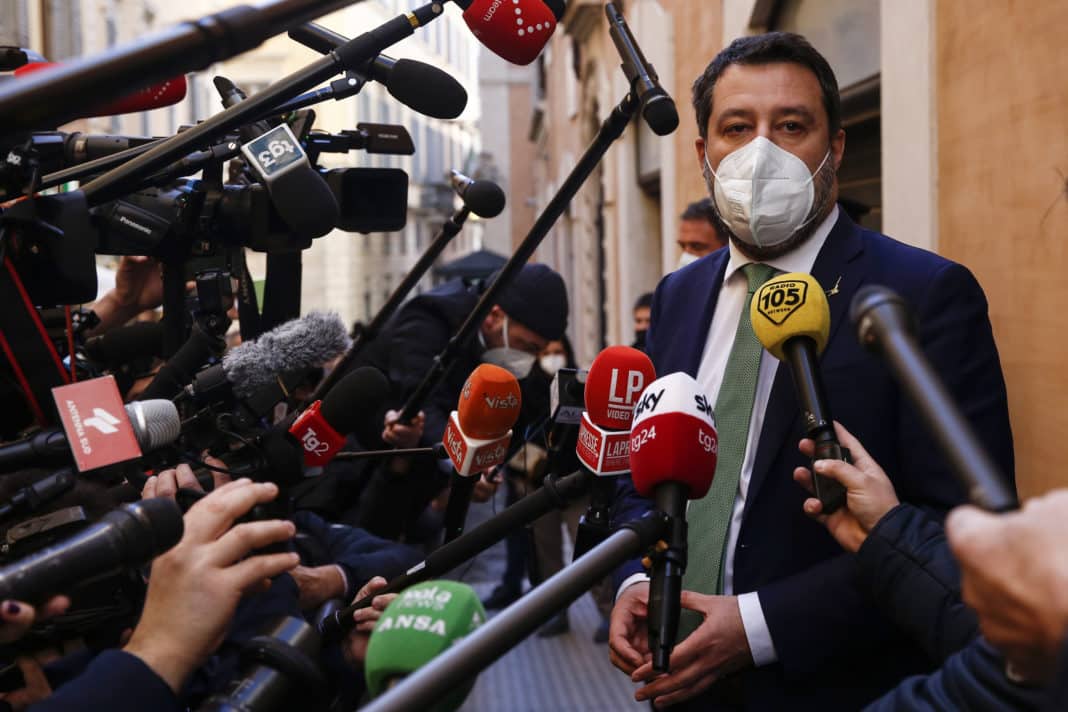Elezione Presidente della Repubblica, Punto stampa di Matteo Salvini