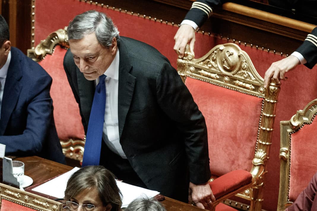Senato - Comunicazioni del Presidente del Consiglio Mario Draghi