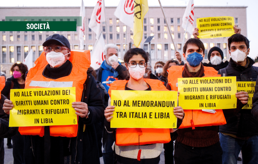 Sit-in Amnesty accordi Italia-Libia