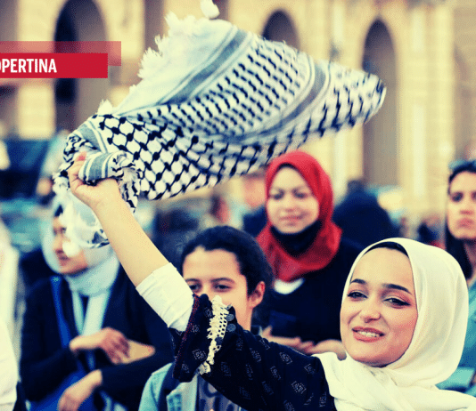 La Kefiah arancione, bandiera di Palestina